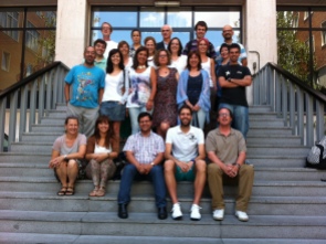 Happy teachers even after a week's immersion in English in sweltering temperatures in the heart of Madrid.